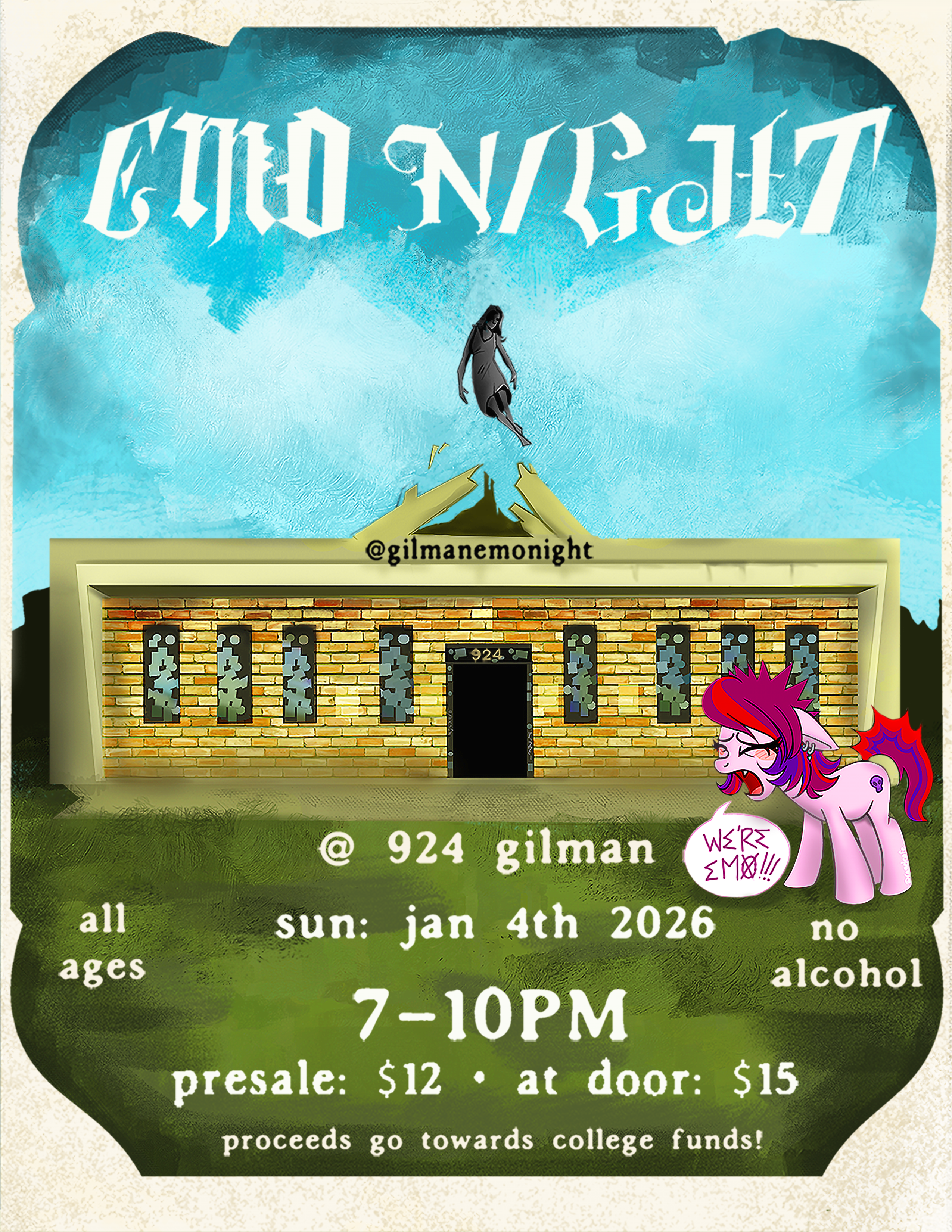 Gilman Emo Night Poster